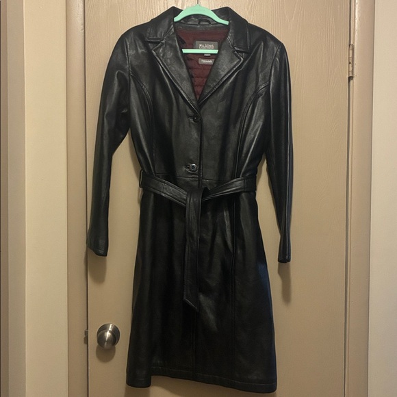 Wilsons Leather Women's Black Long Coat - Picture 4 of 8